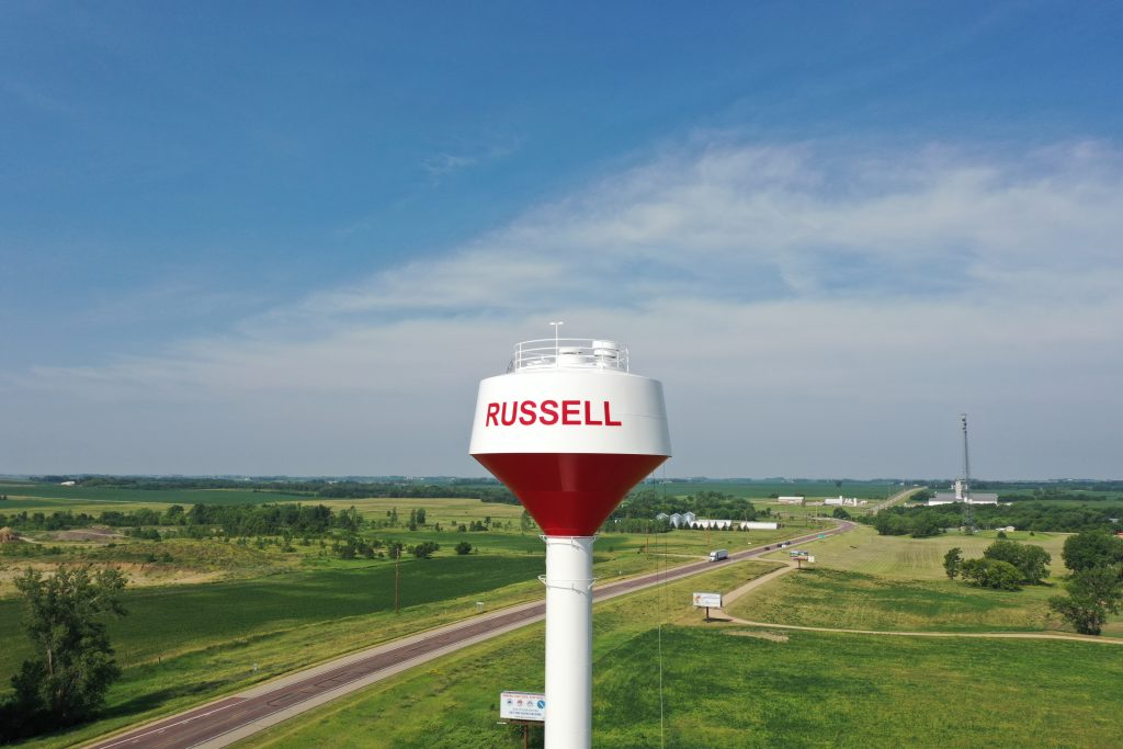 Russell MN water tower / Lyon County - Bollig Engineering,