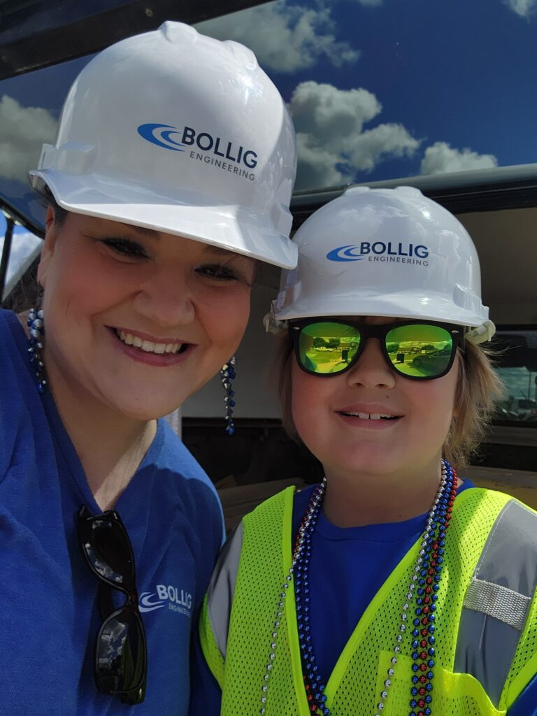 Felton Field Days - Bollig Engineering - Megan Kunkel Bollig hard hat