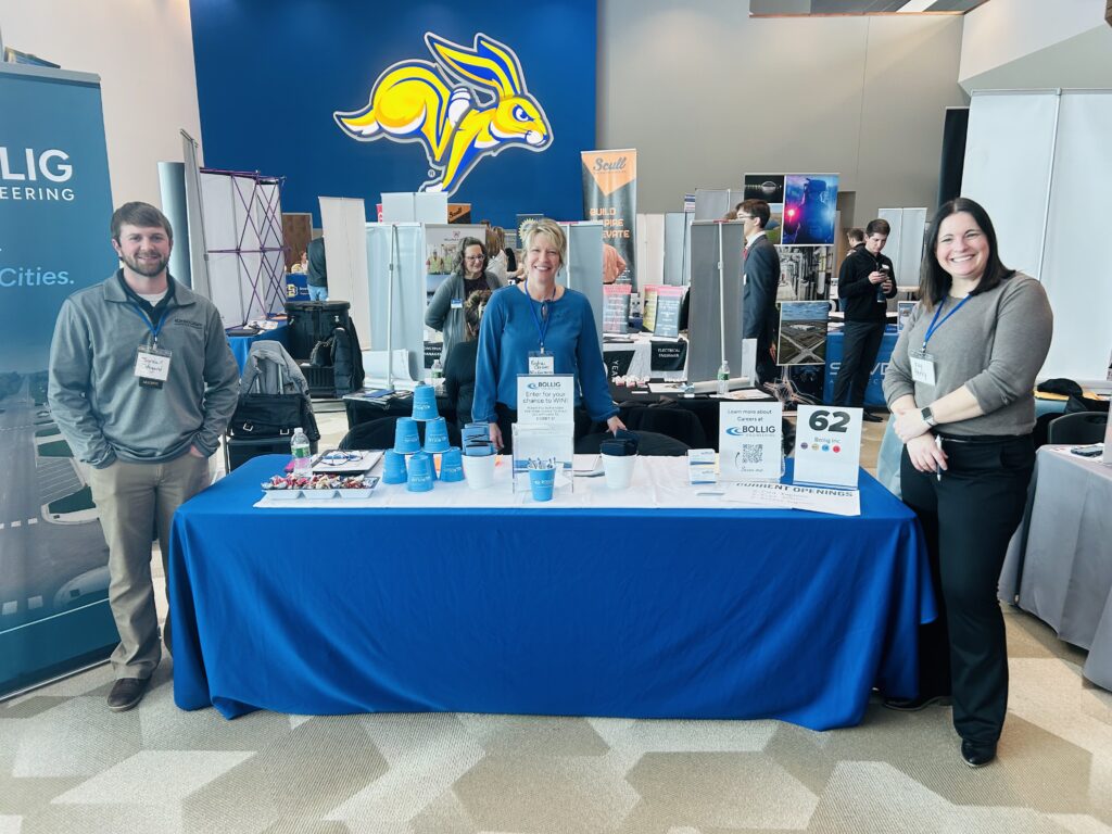 Bollig Engineering staff at SDSU Career fair for engineering students