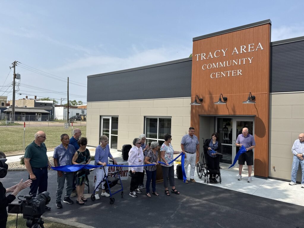 Tracy Community center ribbon cutting